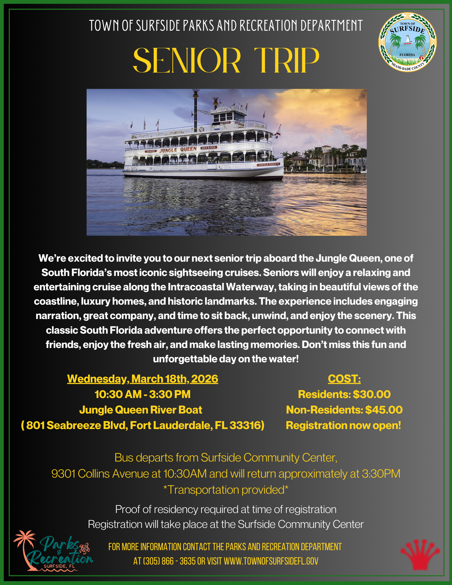 March Senior Trip 2026